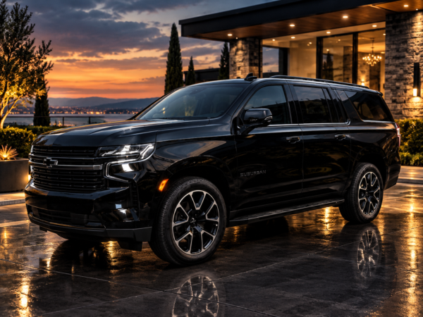 Black Chevrolet Suburban RST executive SUV for Jacksonville chauffeur service