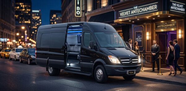 Mercedes-Benz Sprinter limousine party bus in Jacksonville